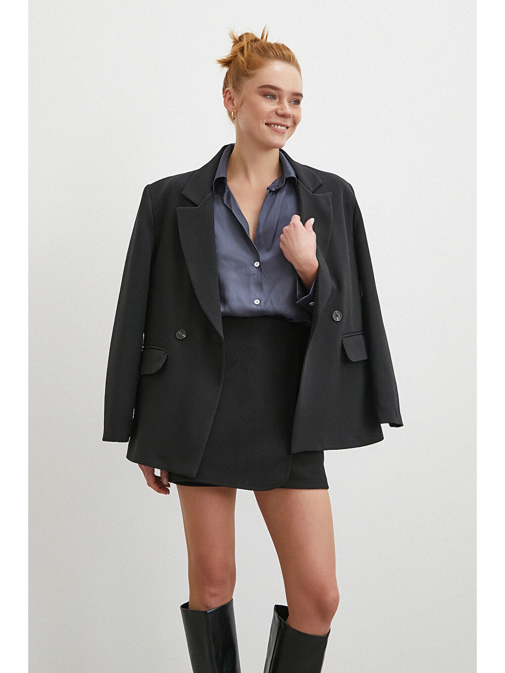 Karışık Diagonal Desen Gömlek Antirasit-1