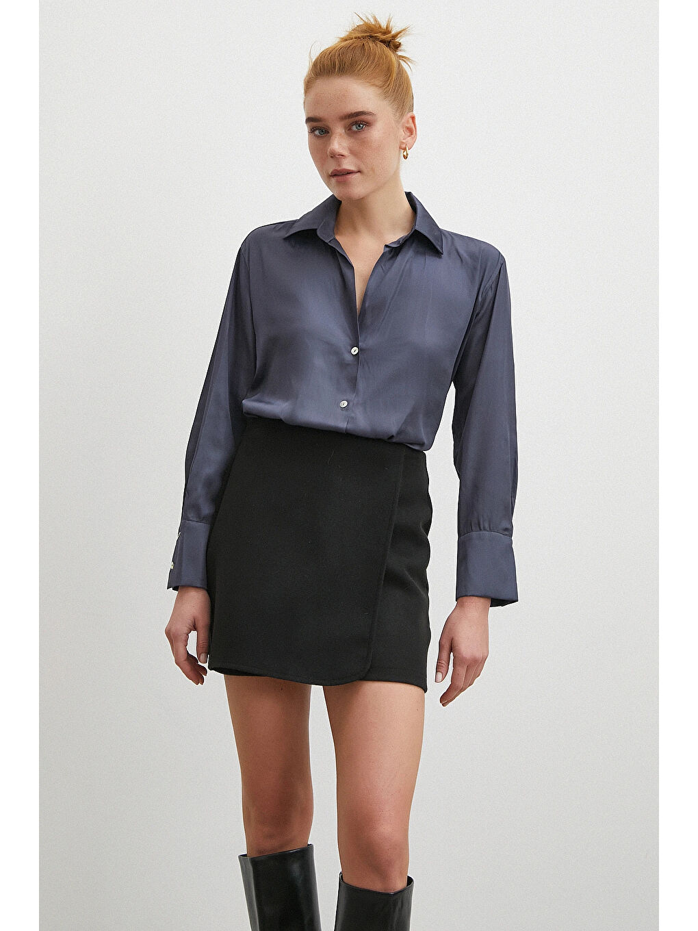 Karışık Diagonal Desen Gömlek Antirasit-2