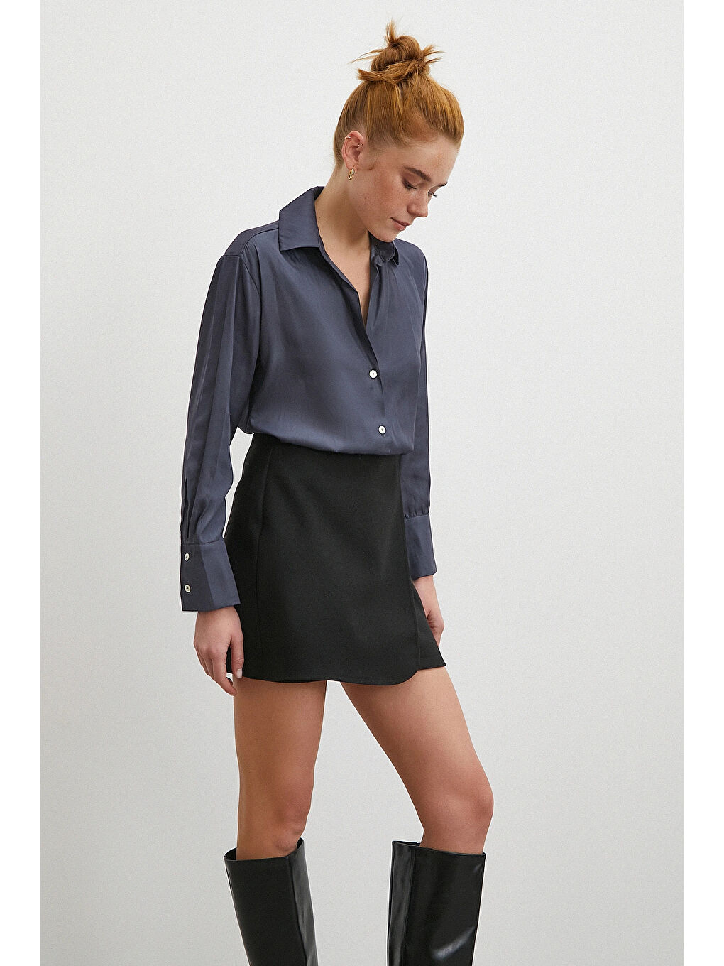 Karışık Diagonal Desen Gömlek Antirasit-3