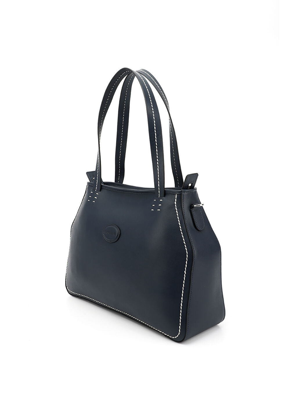 Lacivert Kadın İNDİGO LACİVERT Hakiki Deri El ve Omuz Çantası-2