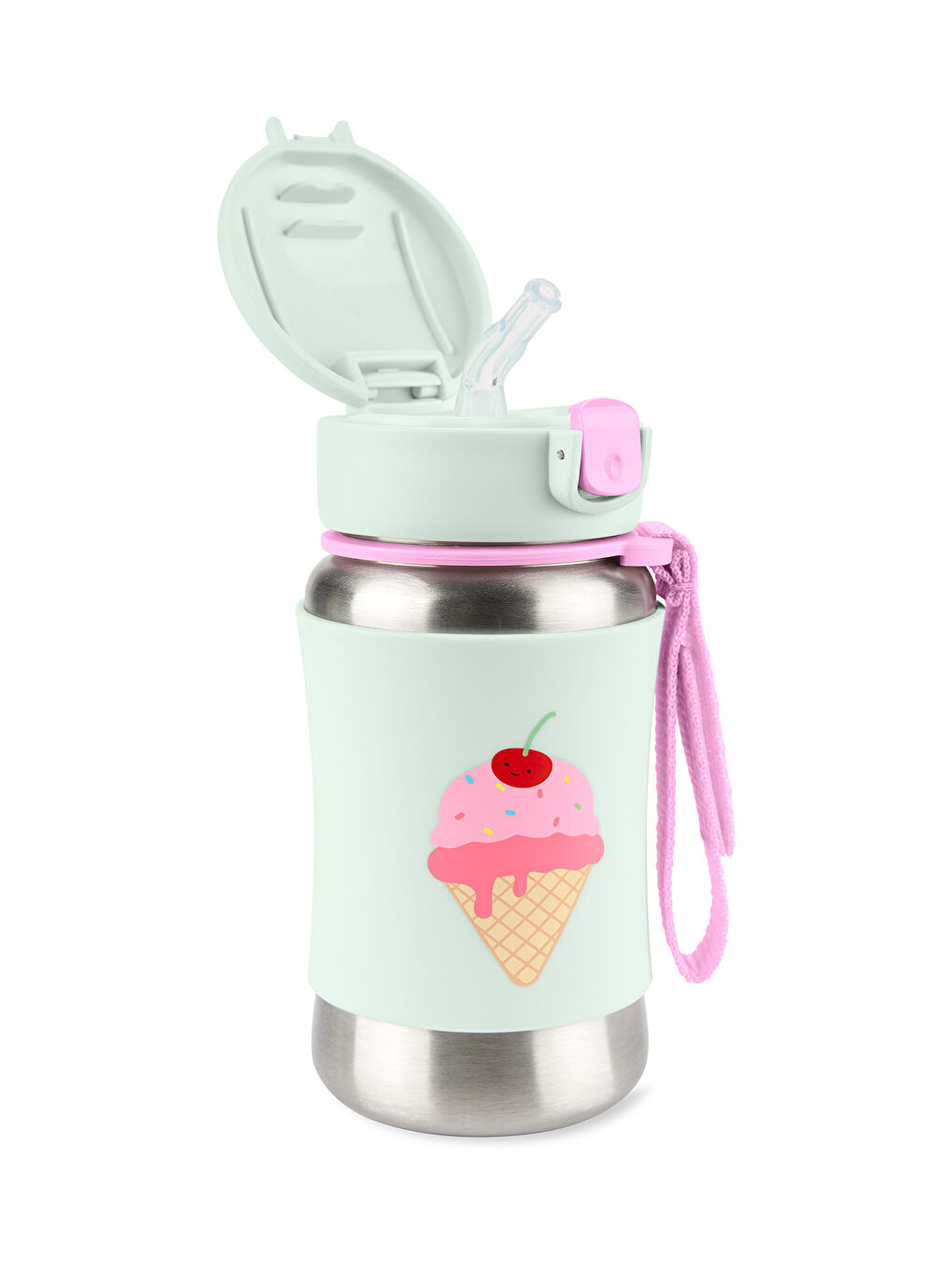 Paslanmaz Çelik Pipetli Suluk Dondurma-1