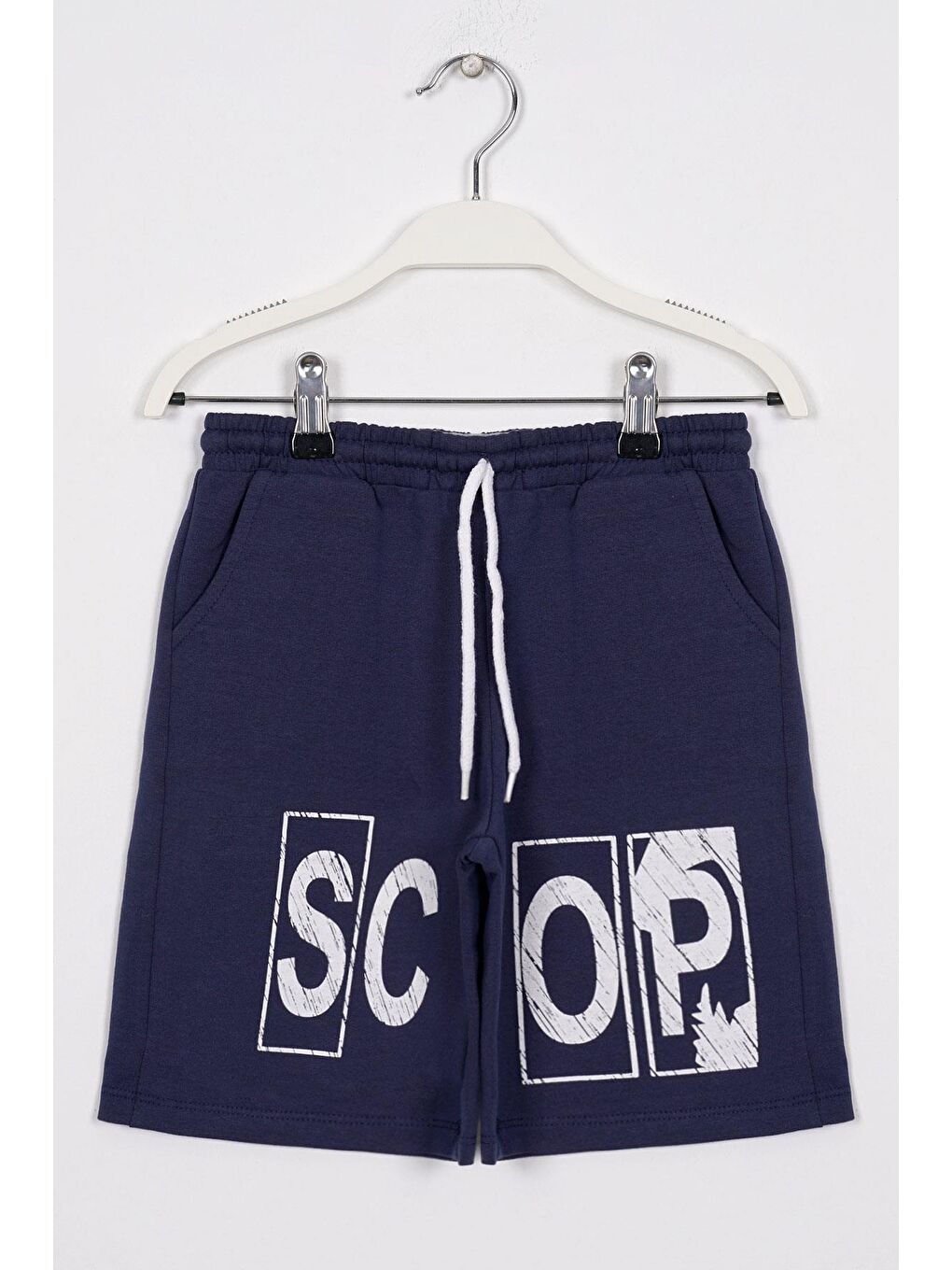 İndigo Scop Baskılı Erkek Çocuk Kapri