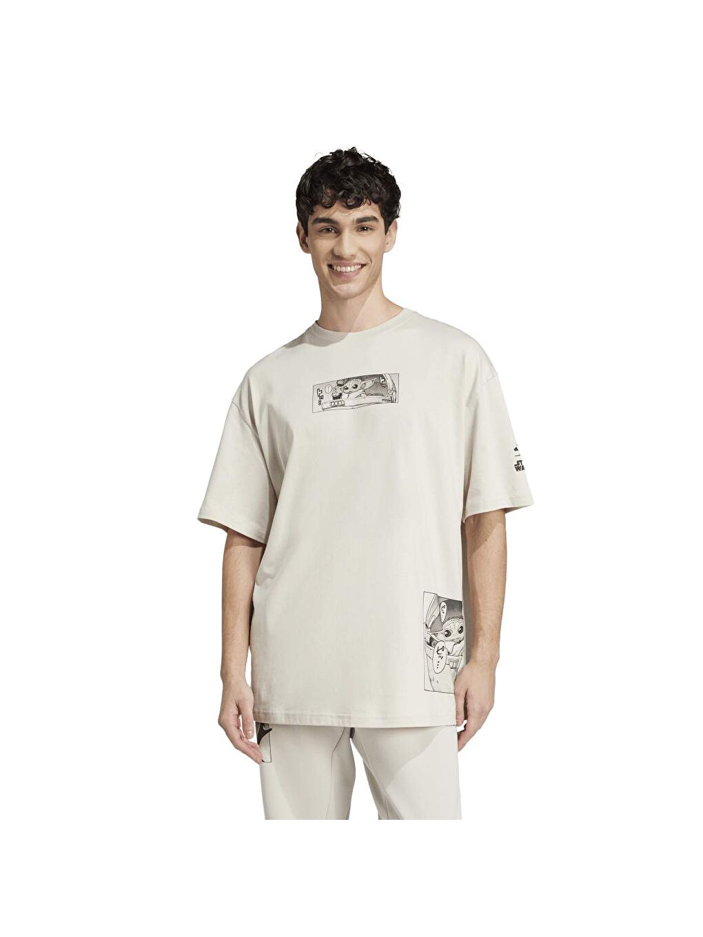 Sw Tm T 2 Erkek Bej Yuvarlak Yaka Tişört