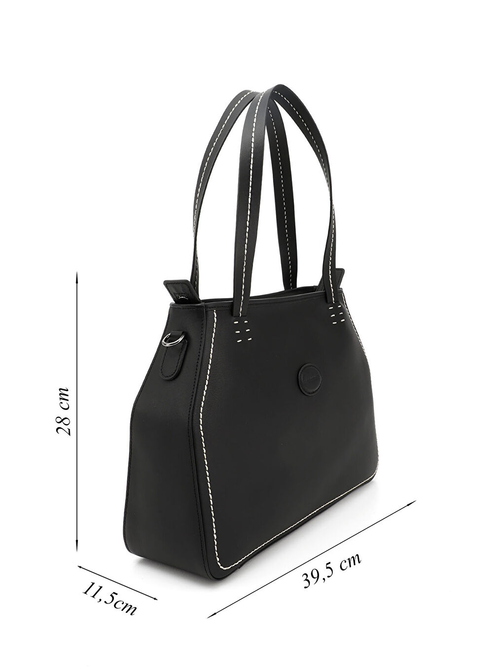 Mor Kadın ZÜMRÜT-SİYAH Hakiki Deri El ve Omuz Çantası-1