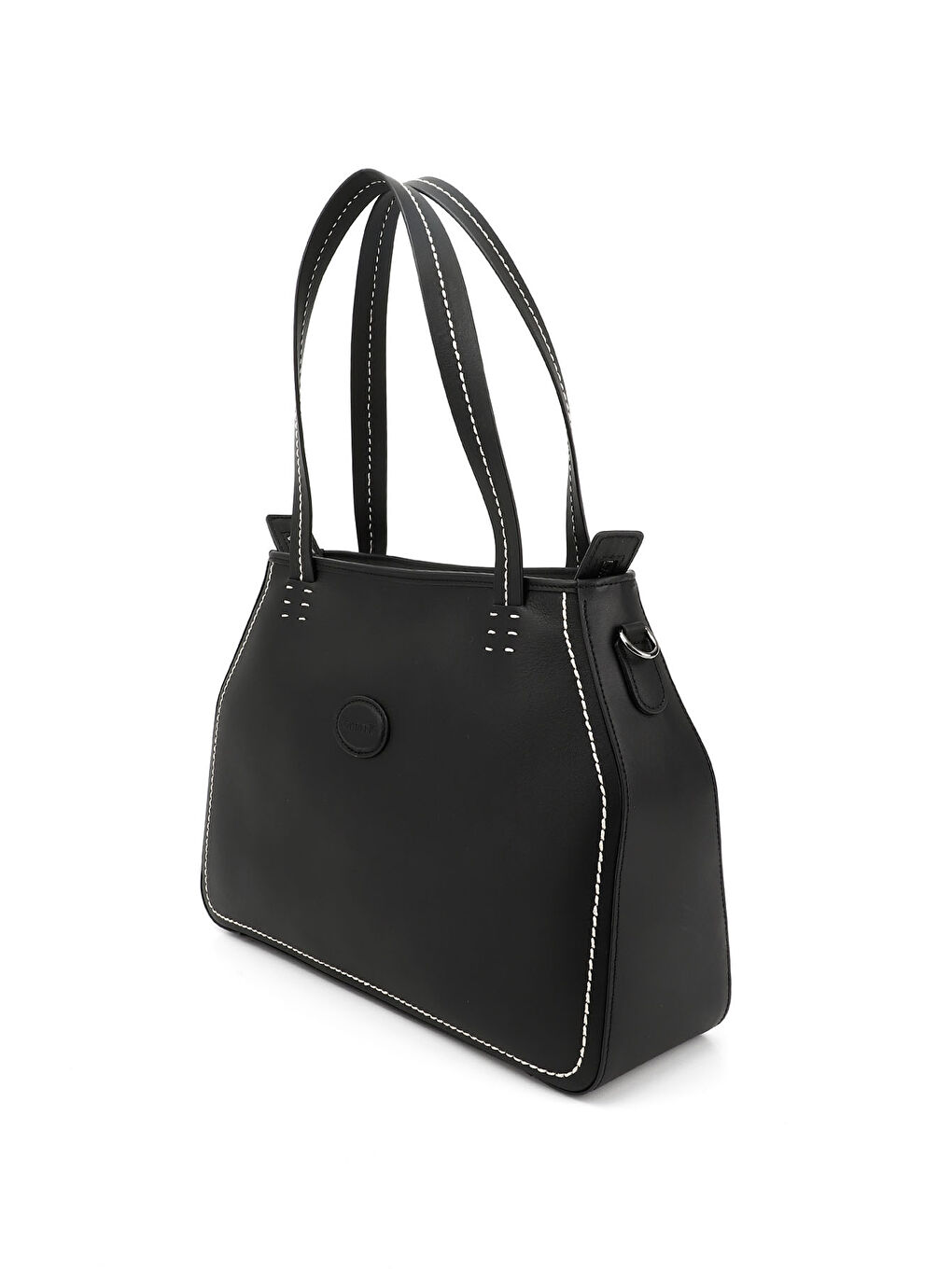 Mor Kadın ZÜMRÜT-SİYAH Hakiki Deri El ve Omuz Çantası-2