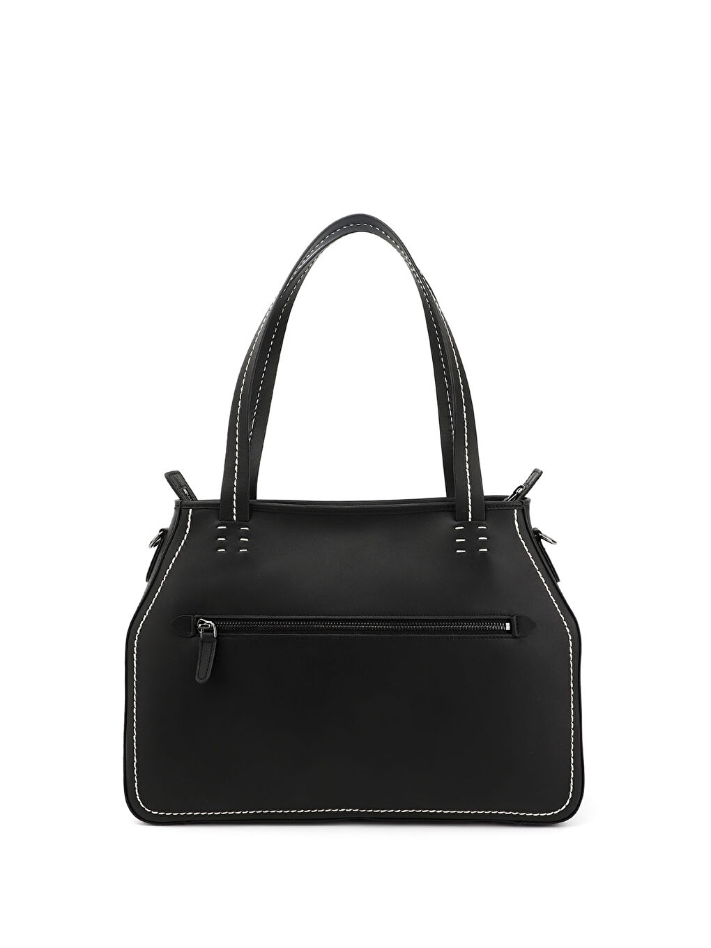 Mor Kadın ZÜMRÜT-SİYAH Hakiki Deri El ve Omuz Çantası-3