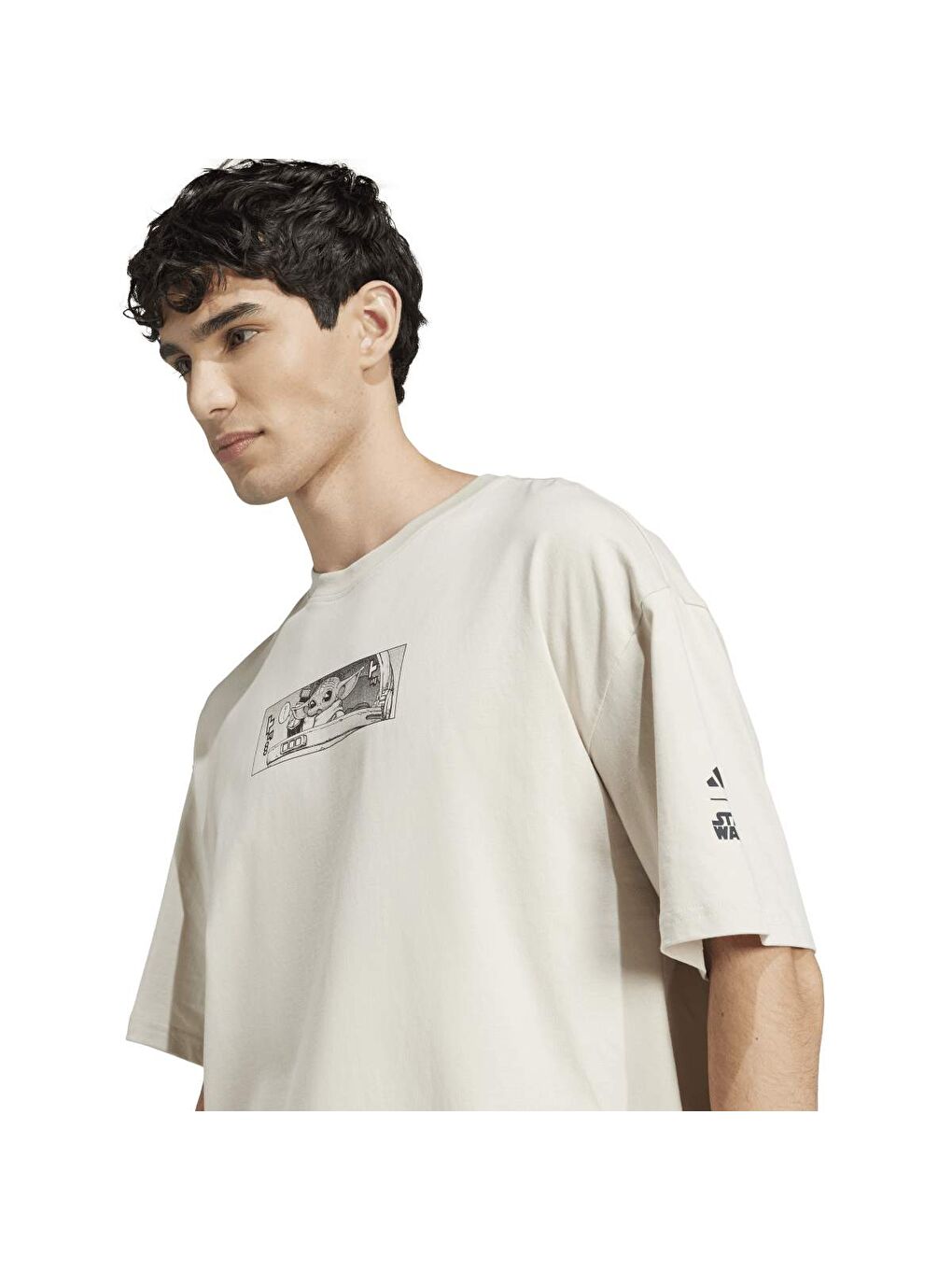 Sw Tm T 2 Erkek Bej Yuvarlak Yaka Tişört-2