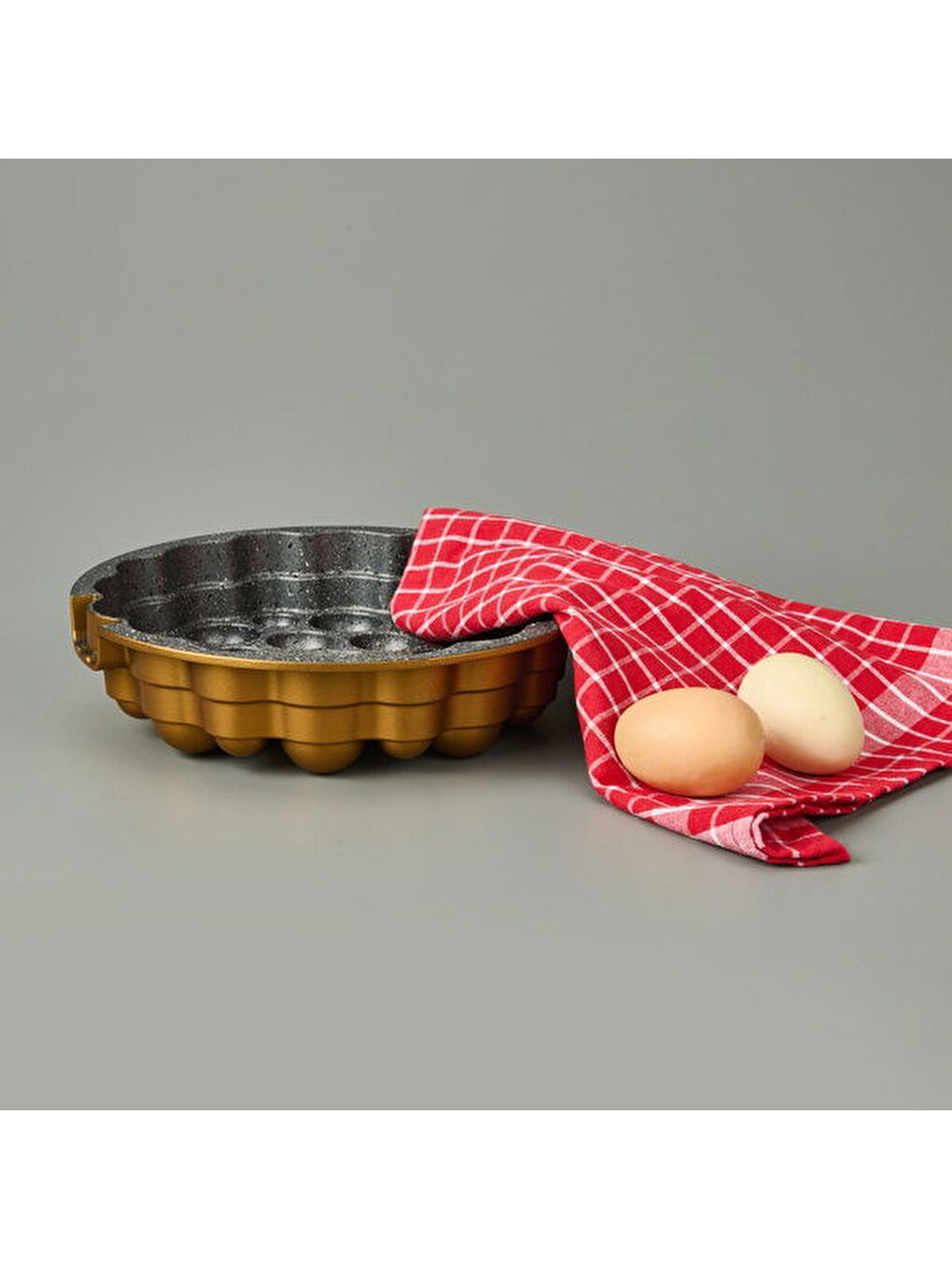 Sarı Bubble Kek Kalıbı - Gold - 26 cm-4