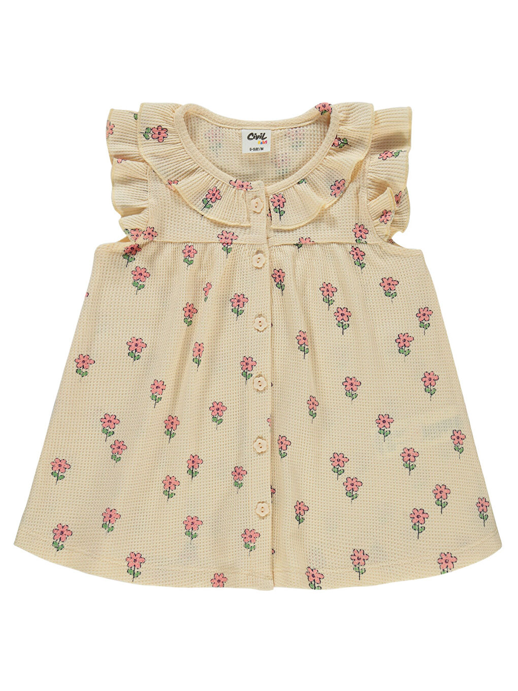 Bej Baby Kız Bebek Elbise 6-18 Ay FilDişi