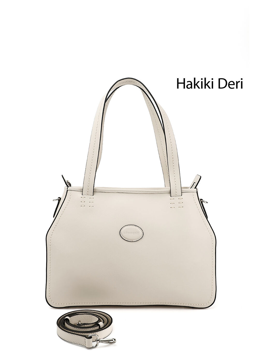 Bej Kadın BEJ-CAMEL Hakiki Deri El ve Omuz Çantası