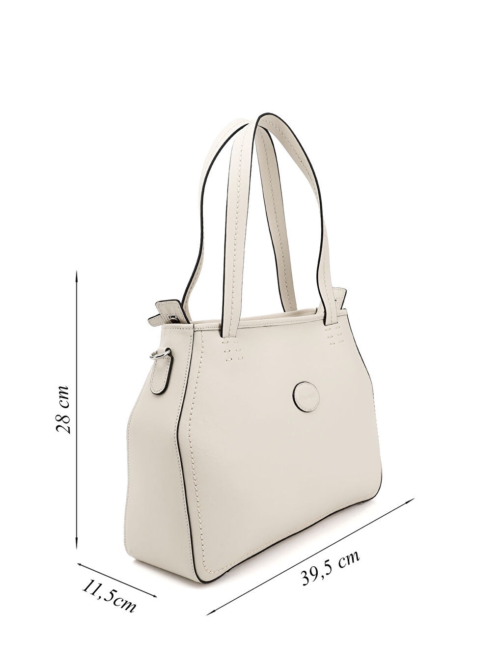 Bej Kadın BEJ-CAMEL Hakiki Deri El ve Omuz Çantası-1