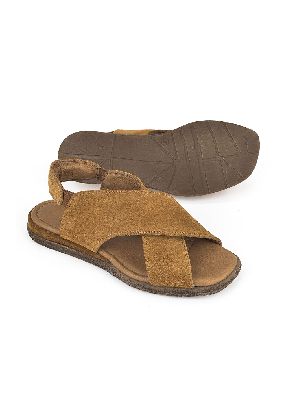Kahverengi Kadın Hakiki Deri Sandalet 1511047Z706 Taba-3