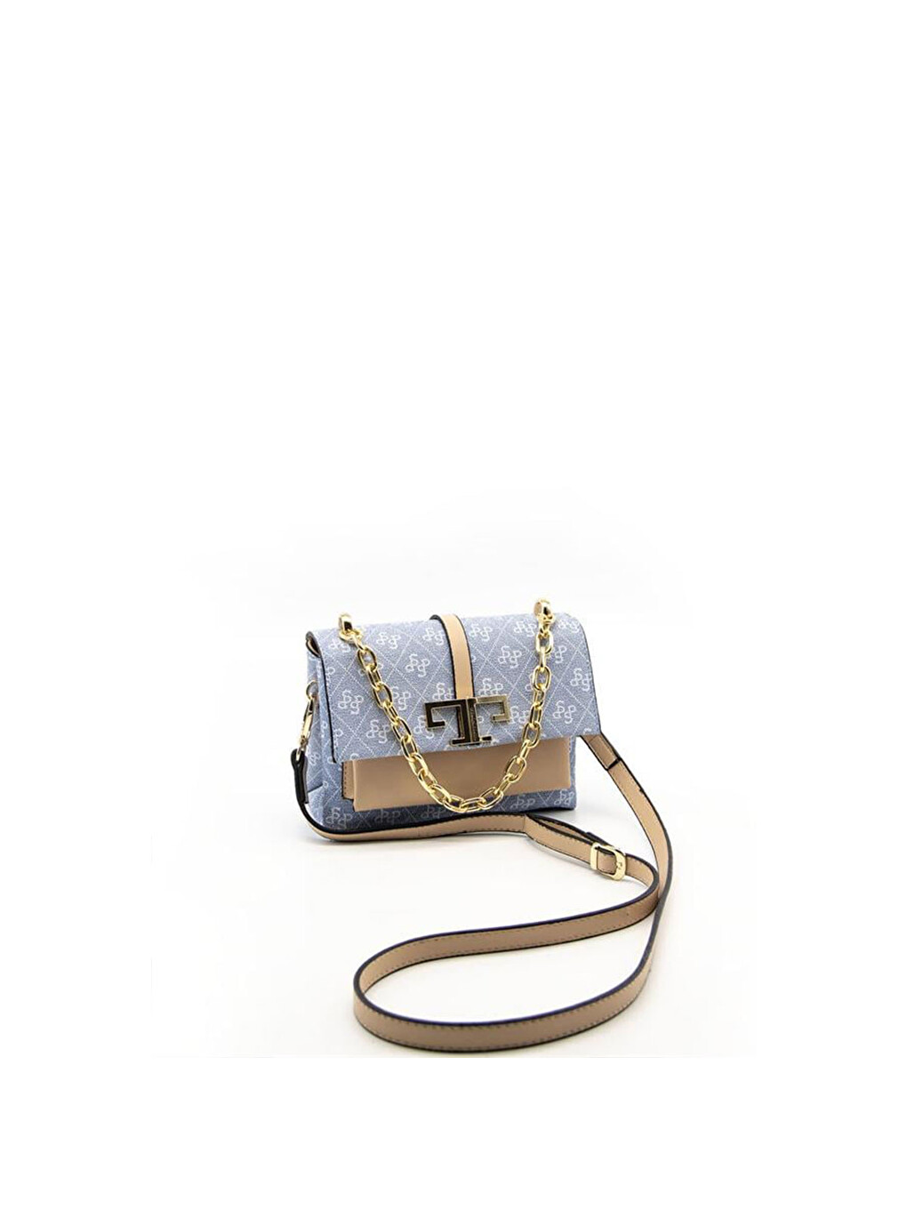 Lacivert Kadın SP1148-M178 SILVER POLO Çapraz Çanta Mavi-Ten