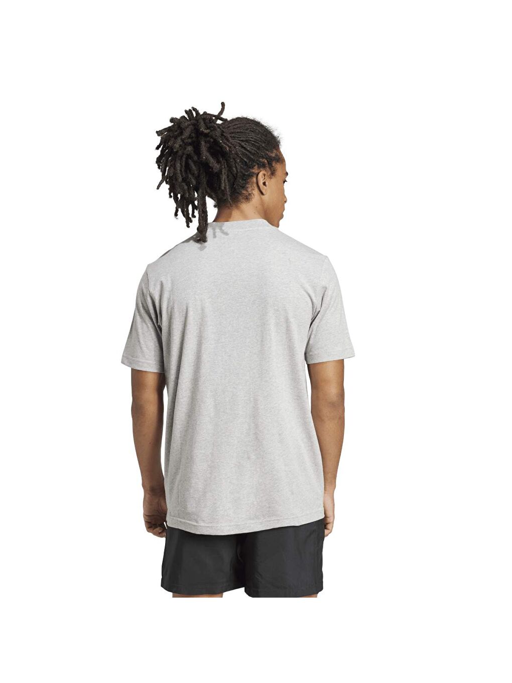 Small Logo Sj Erkek Gri Yuvarlak Yaka Tişört-1