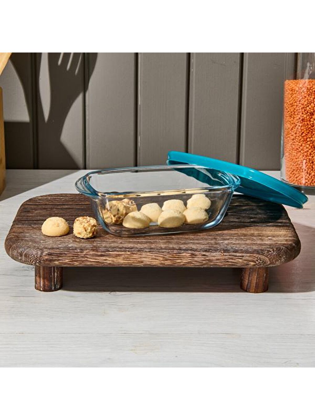 Yeşil Cook & Store Dikdörtgen Saklama Kabı - 0,4 lt