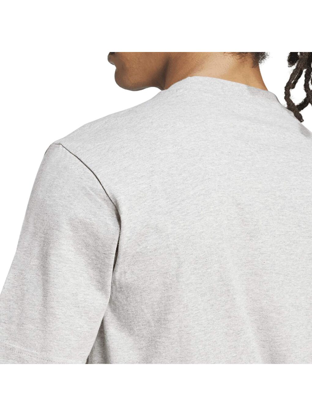 Small Logo Sj Erkek Gri Yuvarlak Yaka Tişört-3