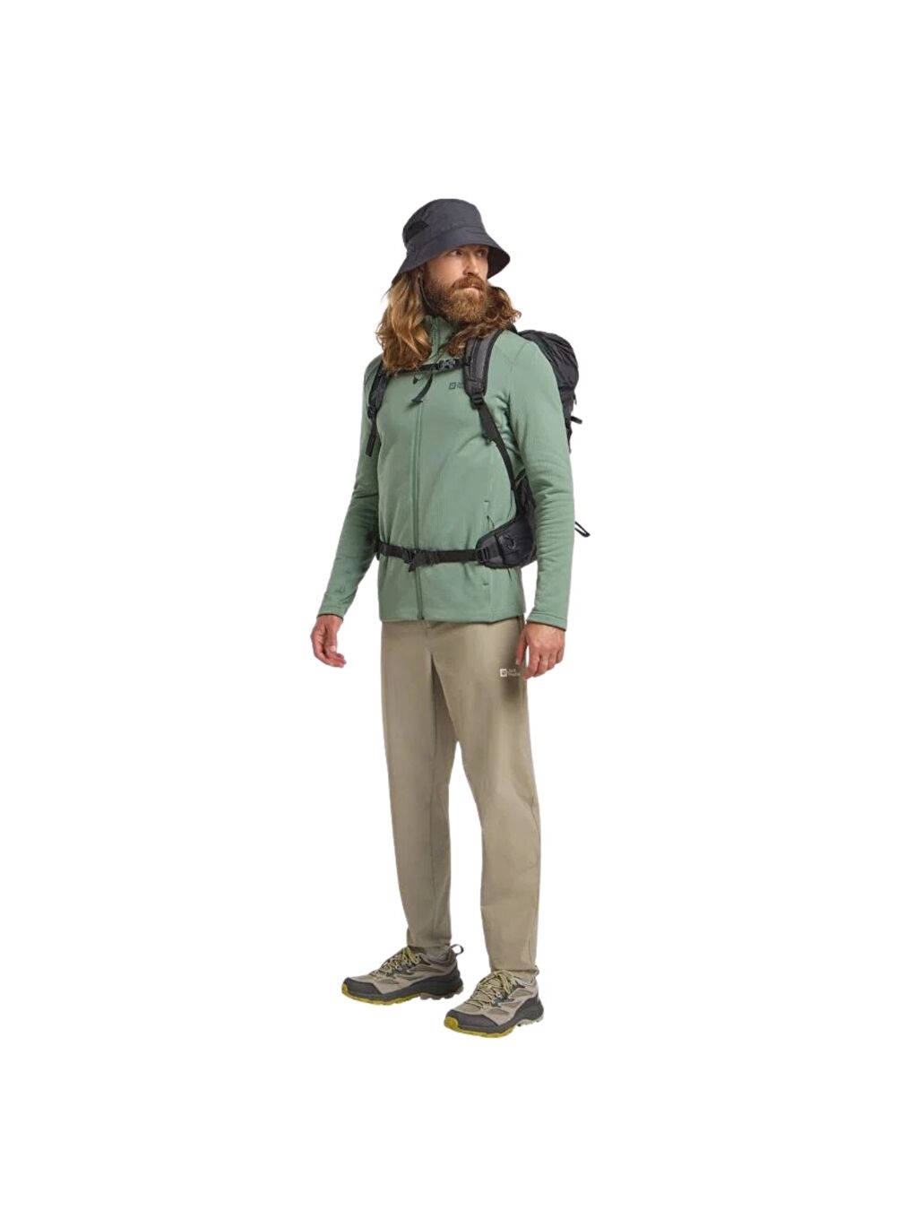 Yeşil Kolbenberg Fz Erkek Fermuarlı Sweatshirt-1