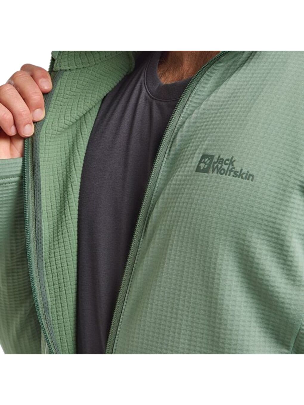 Yeşil Kolbenberg Fz Erkek Fermuarlı Sweatshirt-2