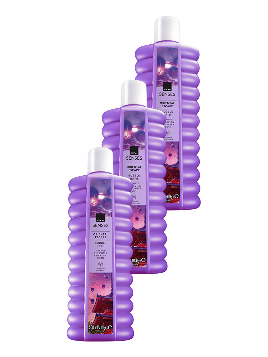 Senses Oriental Escape Portakal Çiçeği ve Paçuli Kokulu Banyo Köpüğü 500ML Üçlü Set