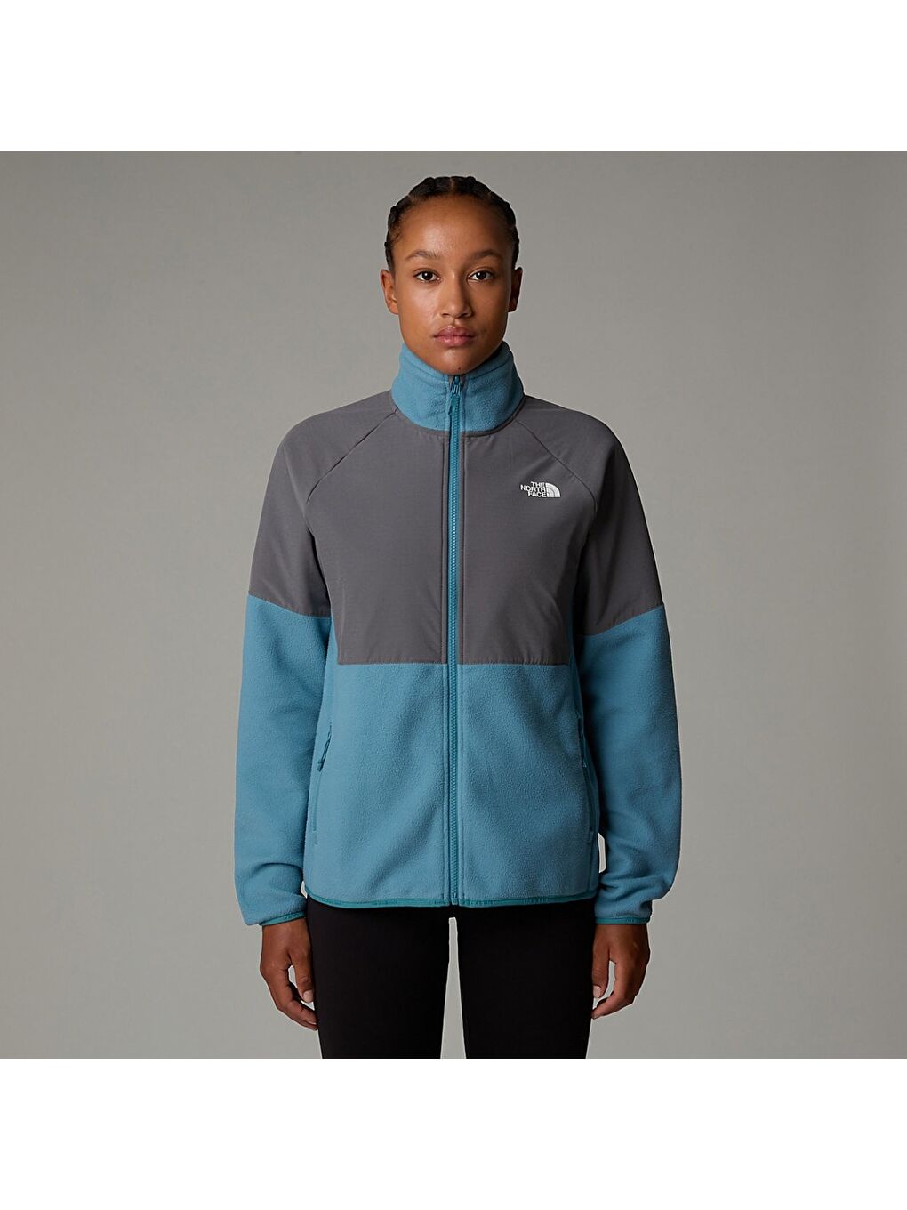 Karışık Glacier Heavyweight Full Zip Kadın Dik Yaka Ceket