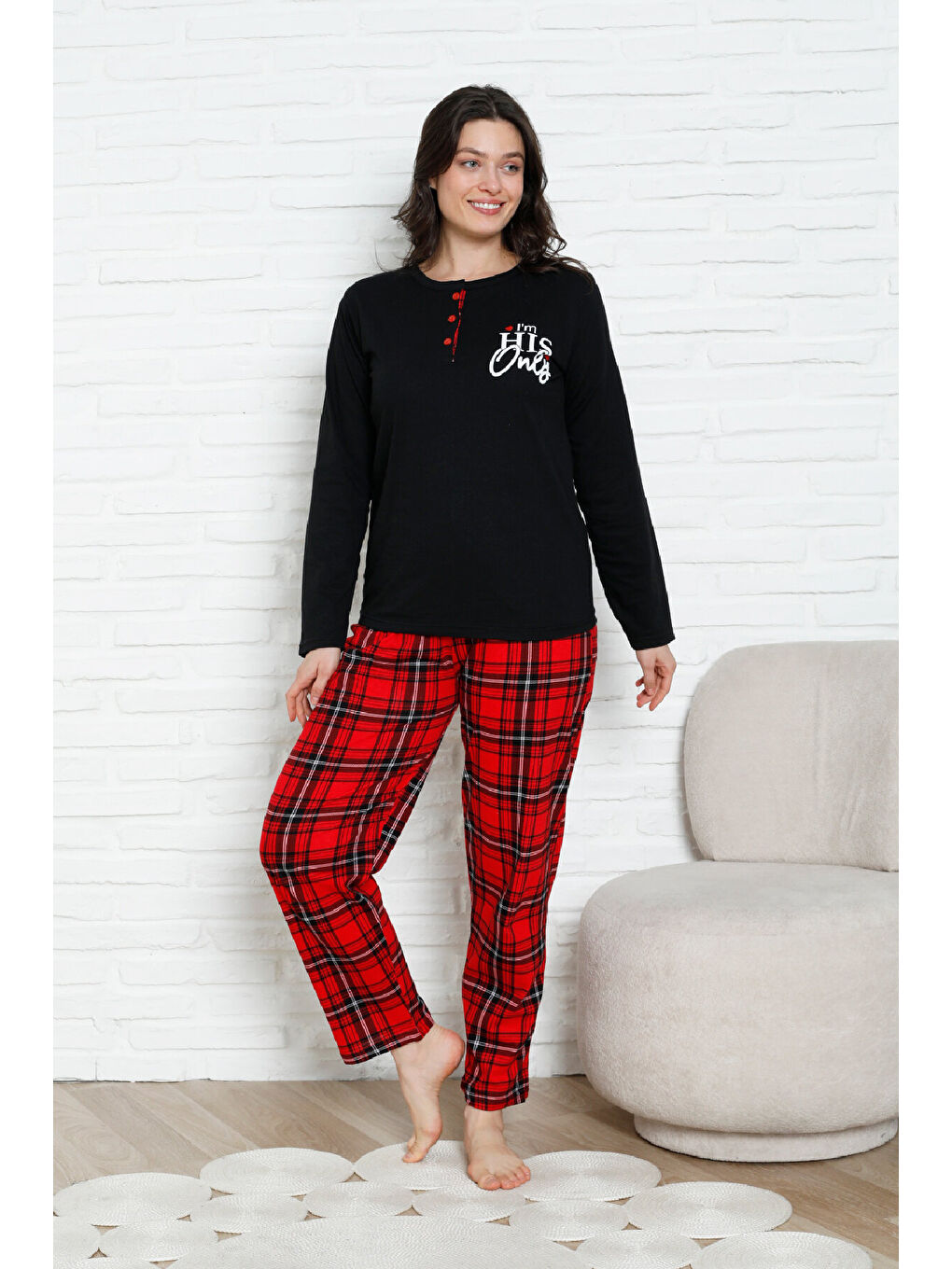 Siyah Kadın Pijama Takımı-2