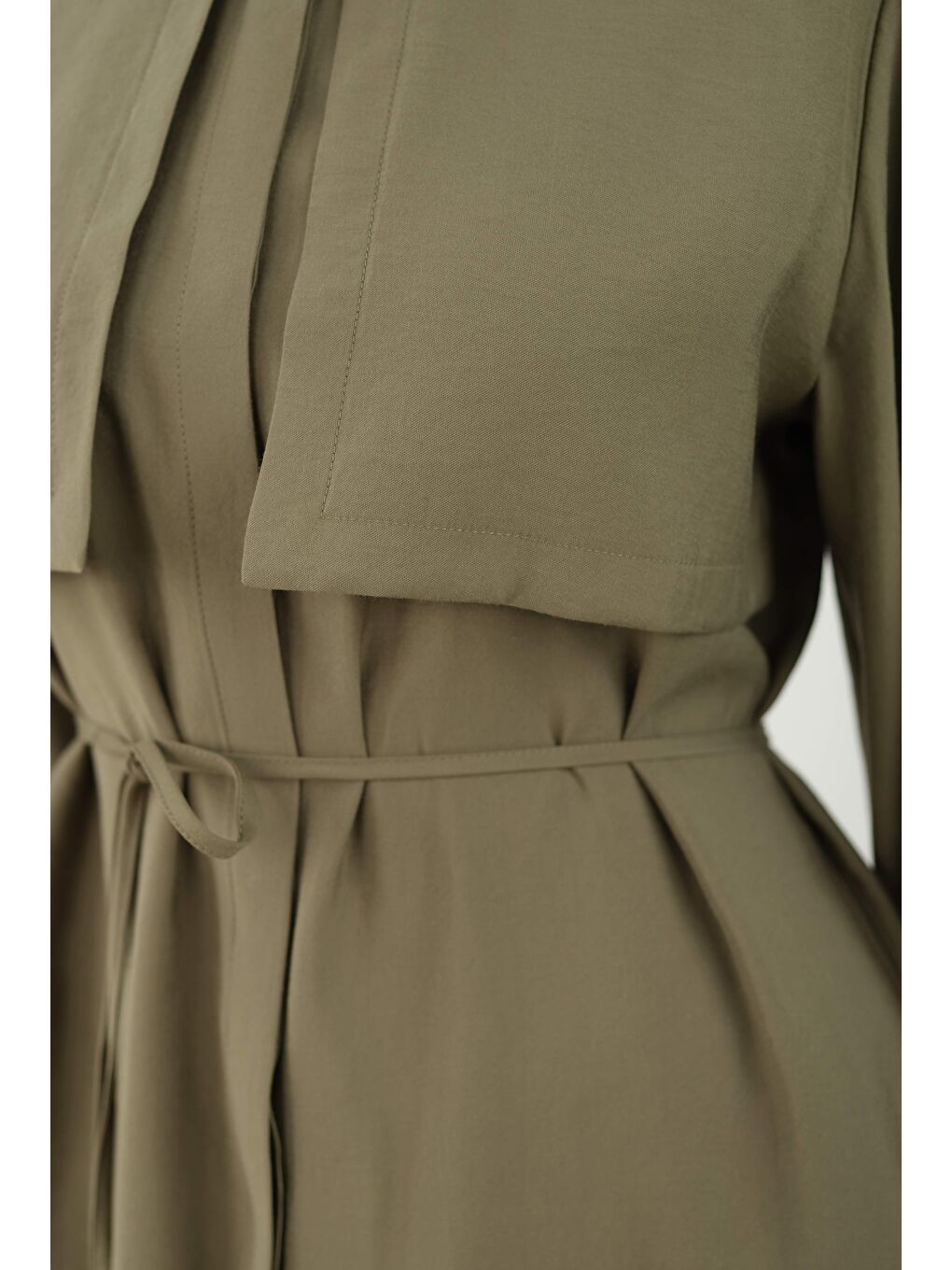 Rüzgarlıklı Modal Gömlek Yeşil-4