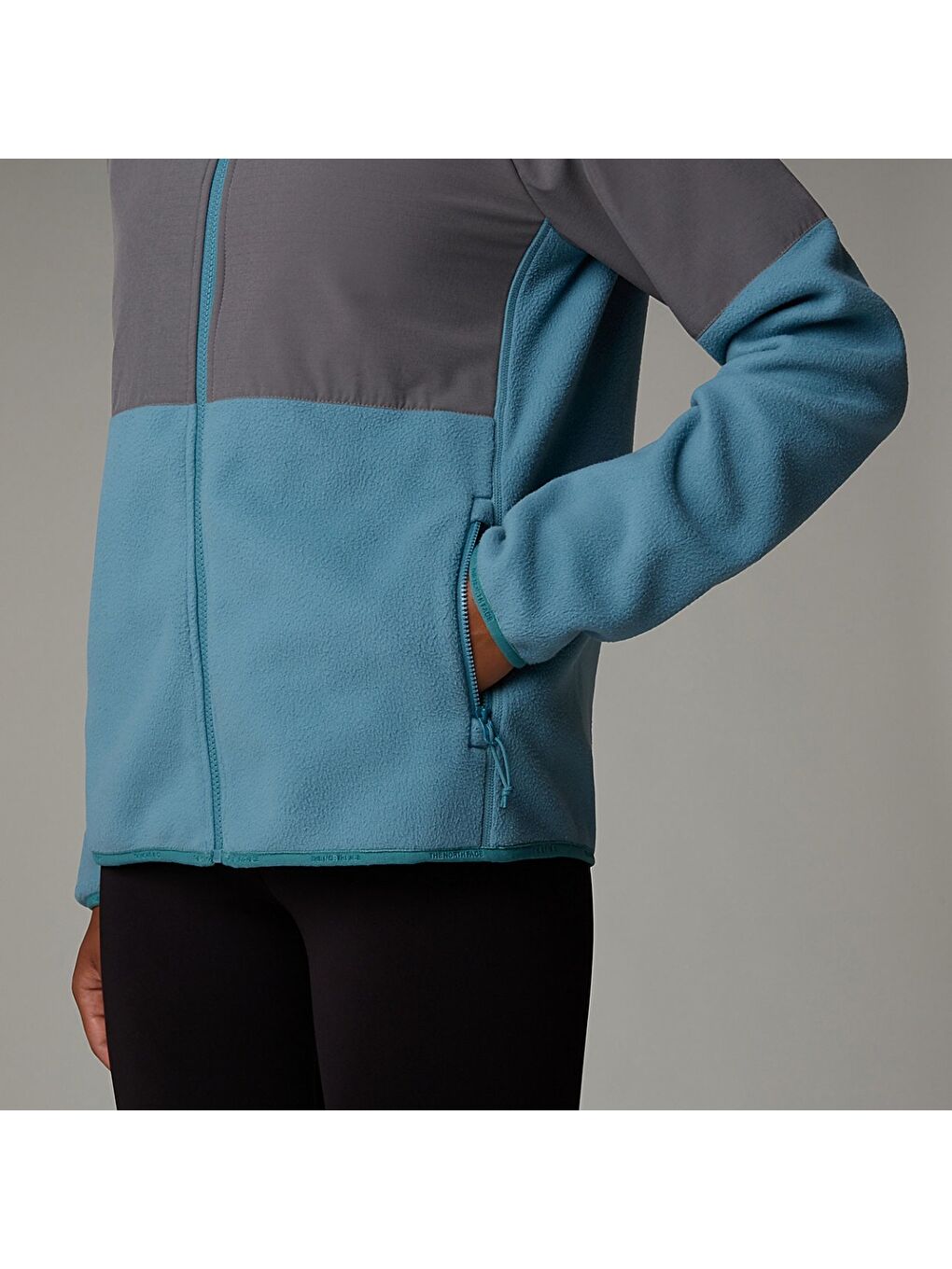 Karışık Glacier Heavyweight Full Zip Kadın Dik Yaka Ceket-2