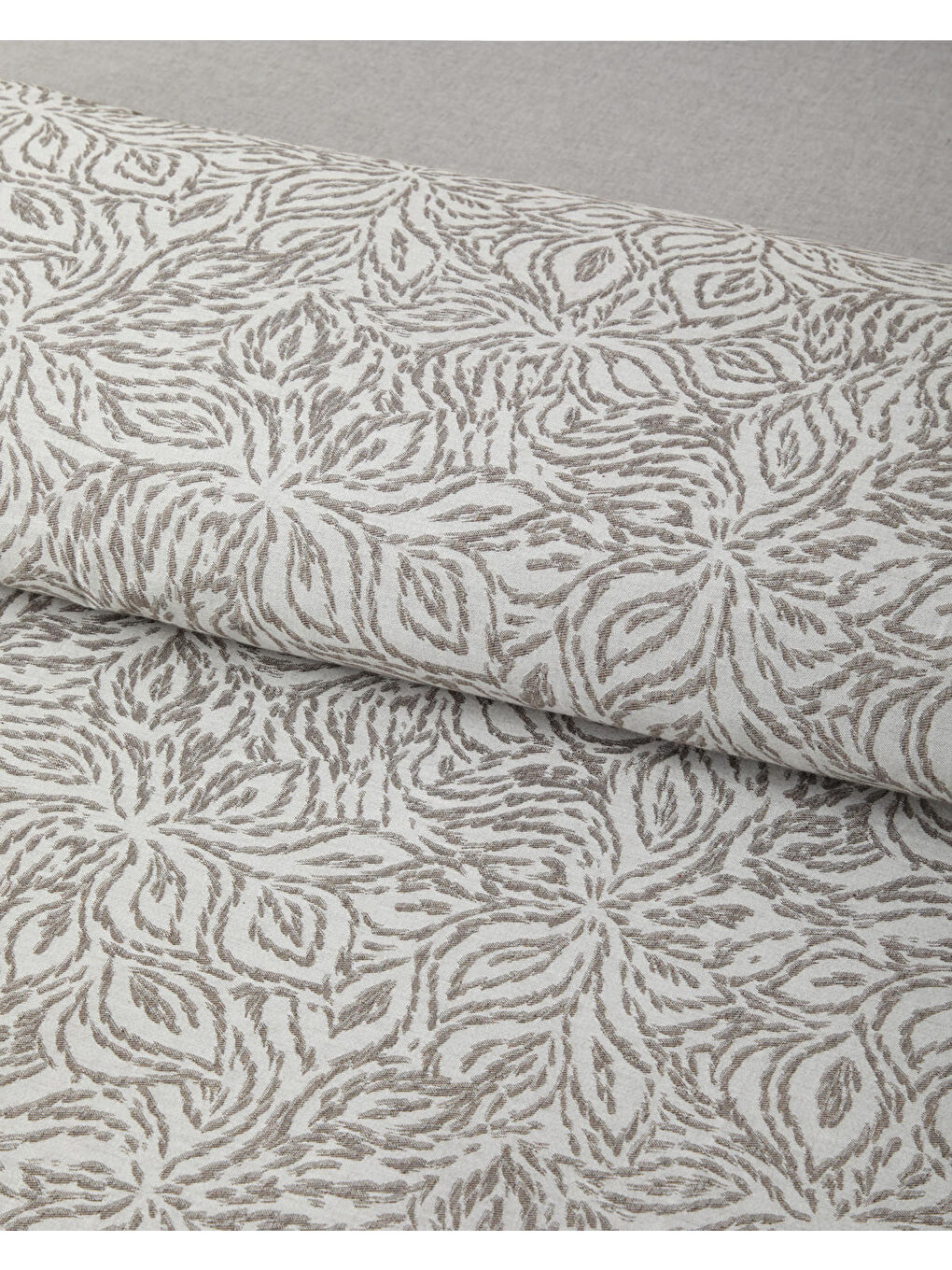 Terra Soul Jakarlı Çift Kişilik Nevresim Takımı 200x220 cm Bej-3