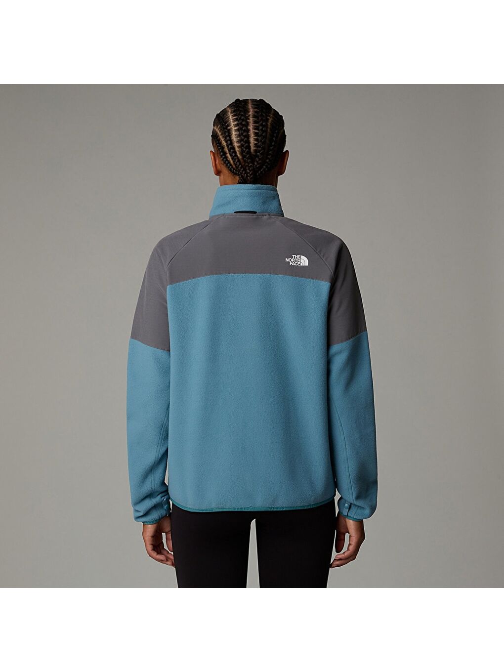 Karışık Glacier Heavyweight Full Zip Kadın Dik Yaka Ceket-4