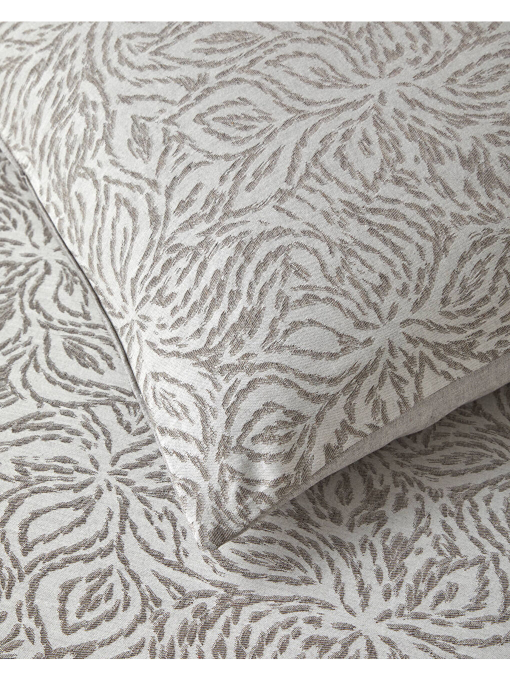 Terra Soul Jakarlı Çift Kişilik Nevresim Takımı 200x220 cm Bej-4