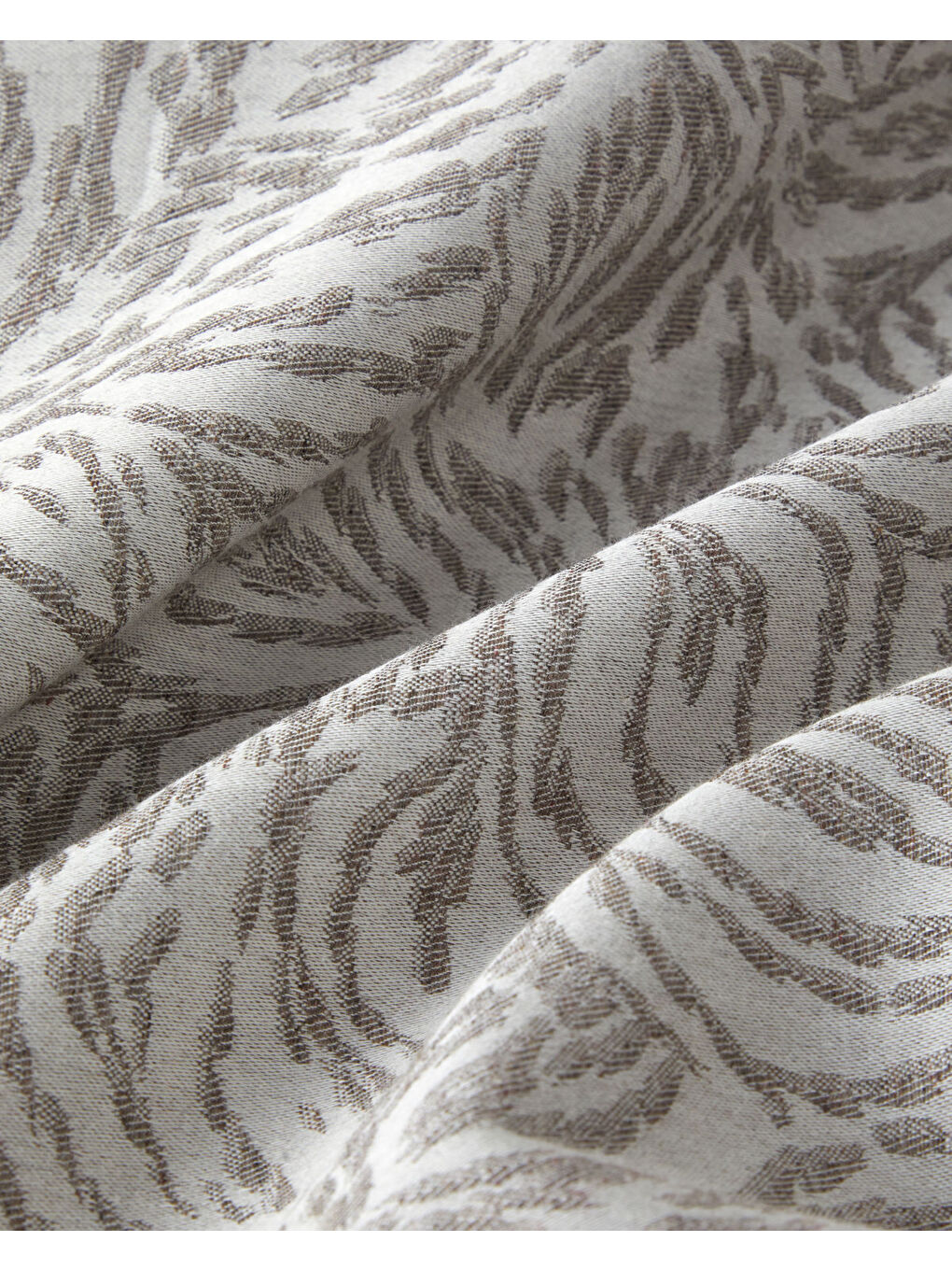 Terra Soul Jakarlı Çift Kişilik Nevresim Takımı 200x220 cm Bej-5