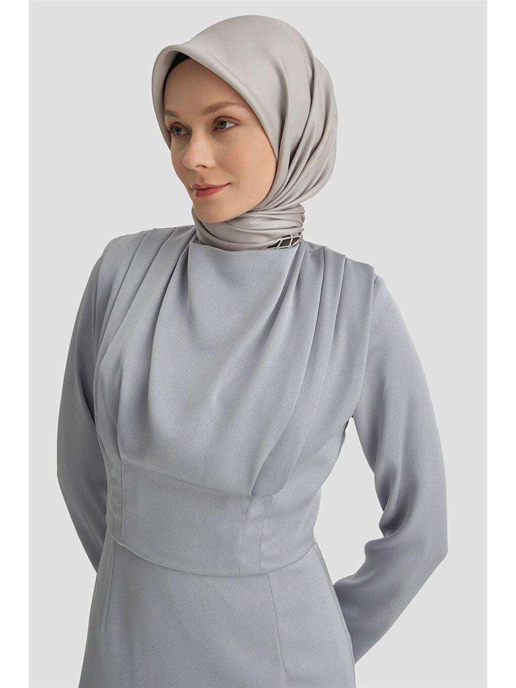 Abiye Elbise 24Yd1951 Gri-2