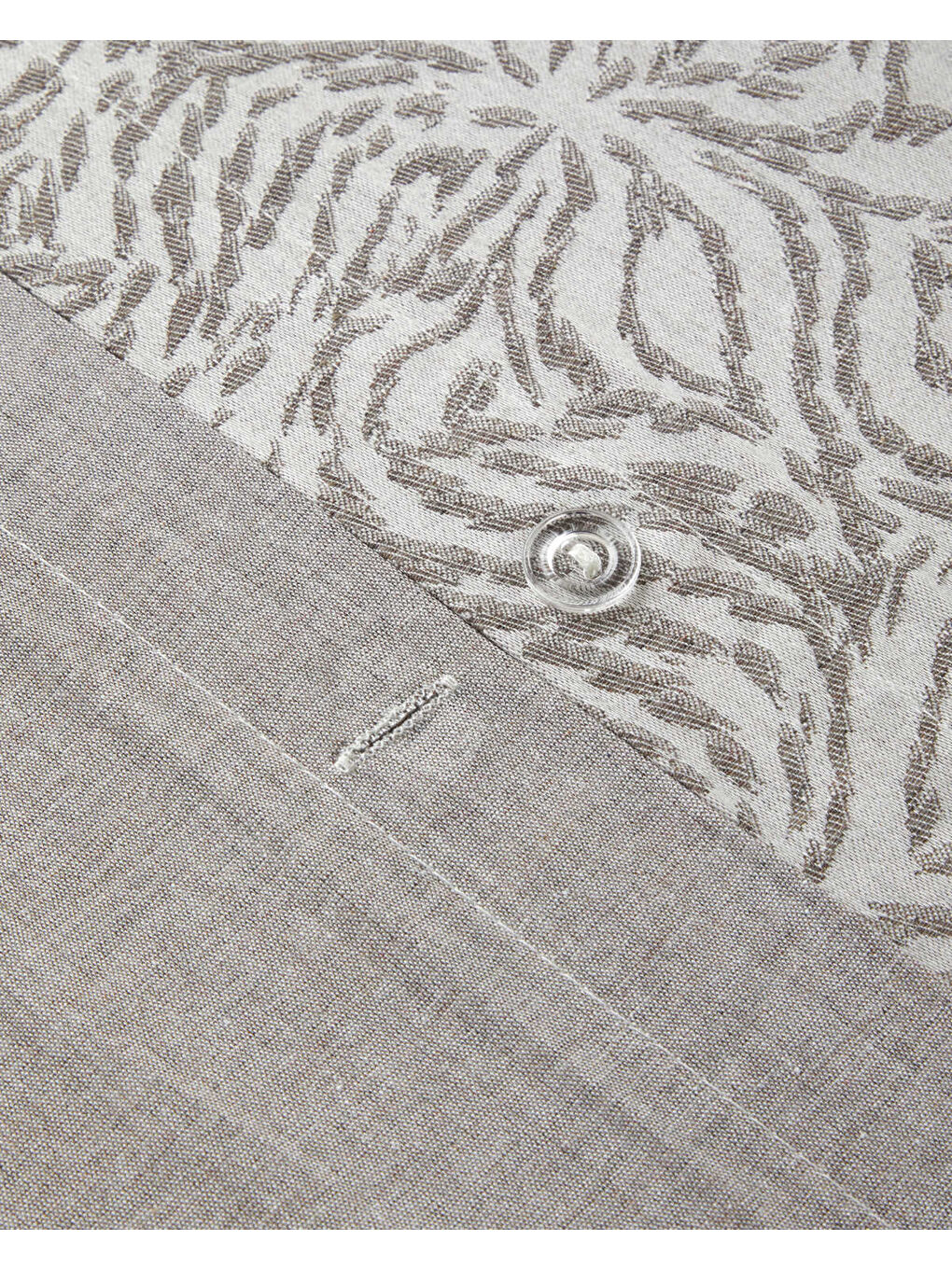 Terra Soul Jakarlı Çift Kişilik Nevresim Takımı 200x220 cm Bej-6