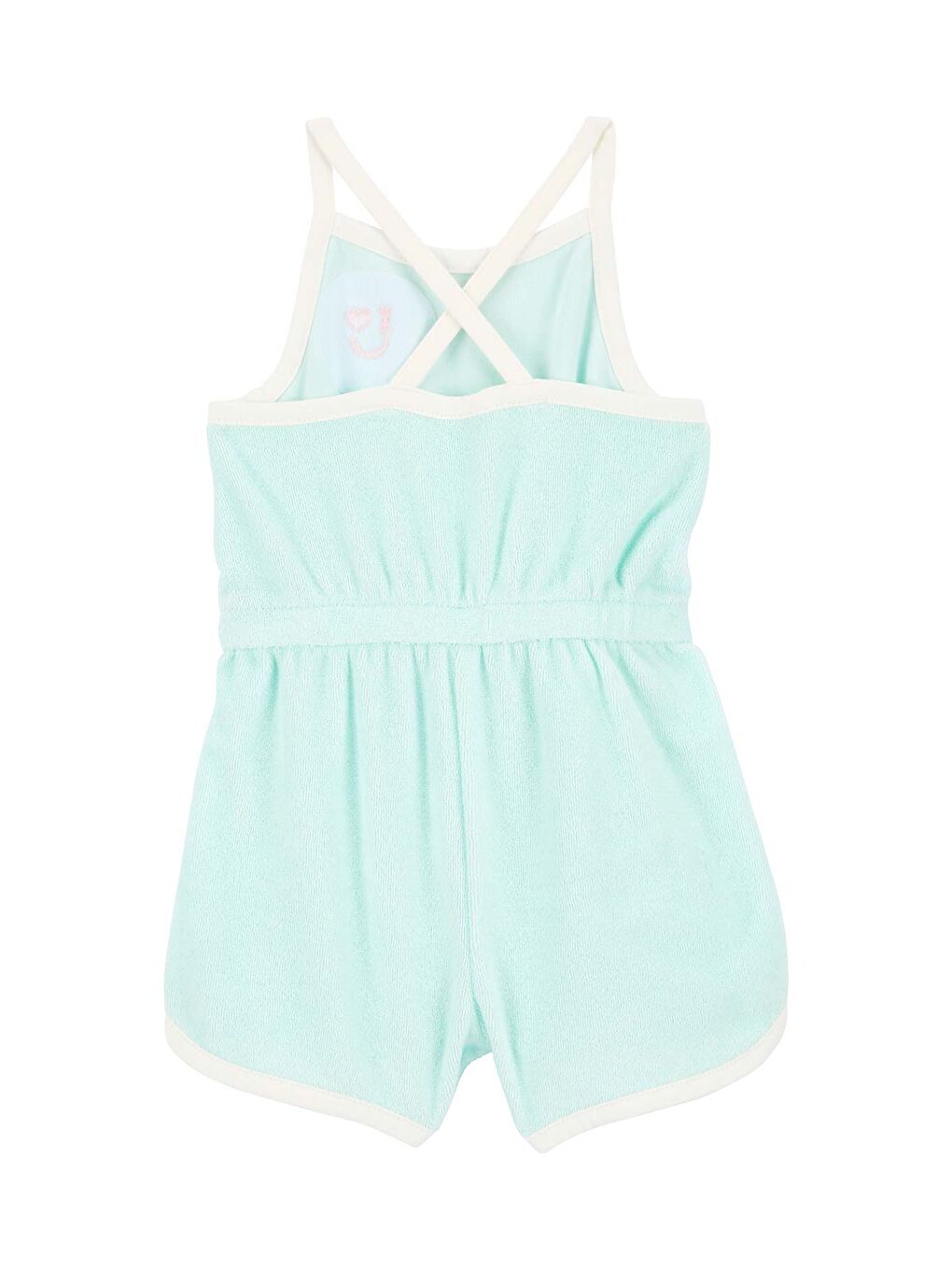 Yeşil Kız Bebek Kısa Tulum-1