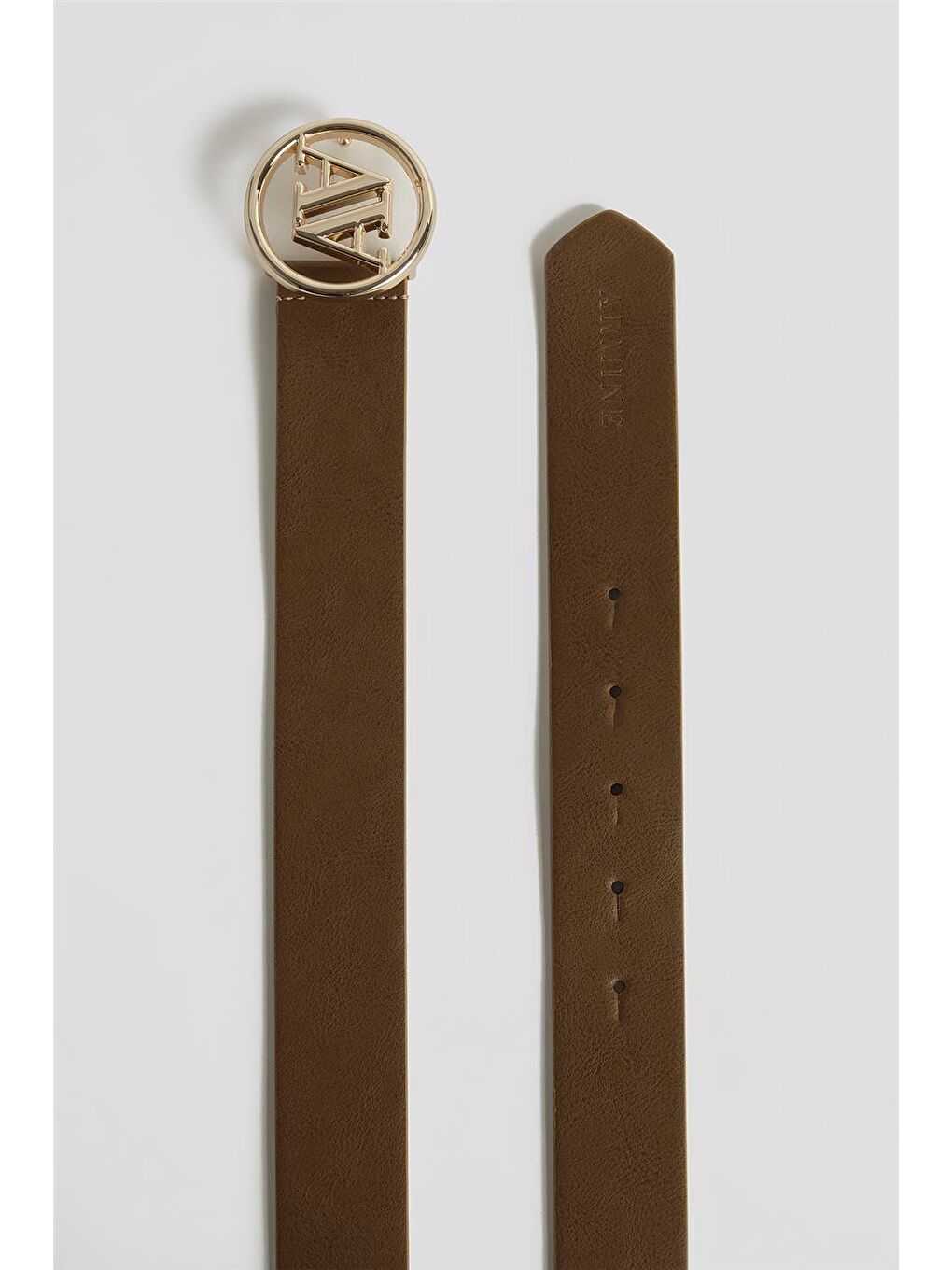 Bej Logolu Deri Kemer 25Yd005 Vizon-2