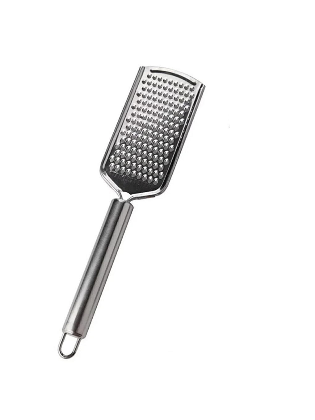 Gri Orta Boy Delikli Pizza Tepsisi Lahmacun Pide Tepsisi 32 cm ve Peynir Rendesi Çelik El Rendesi-2