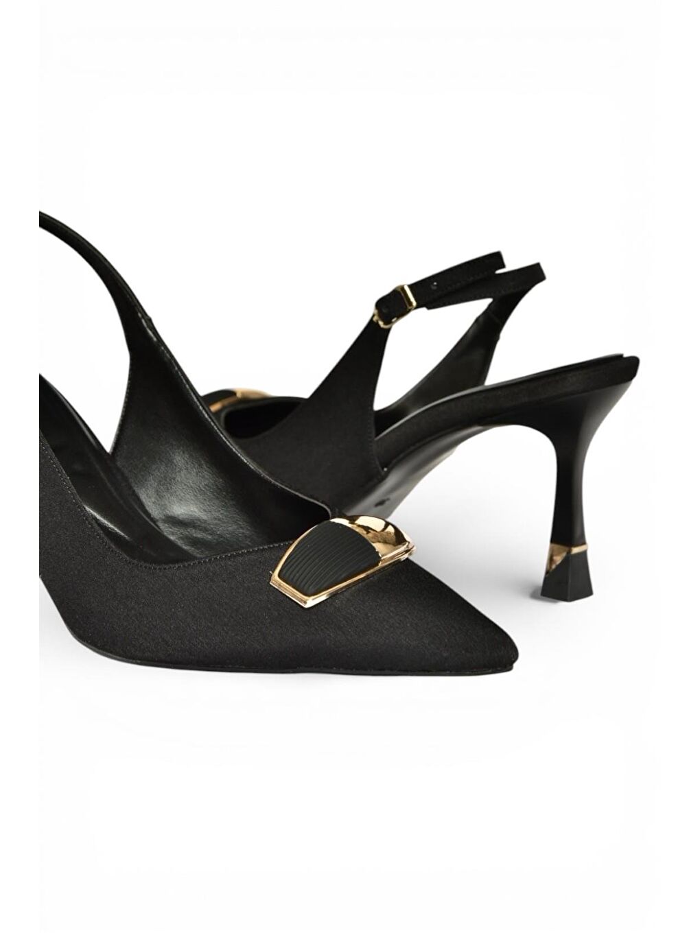 Siyah Kadın Topuklu Ayakkabı Y308203804-4