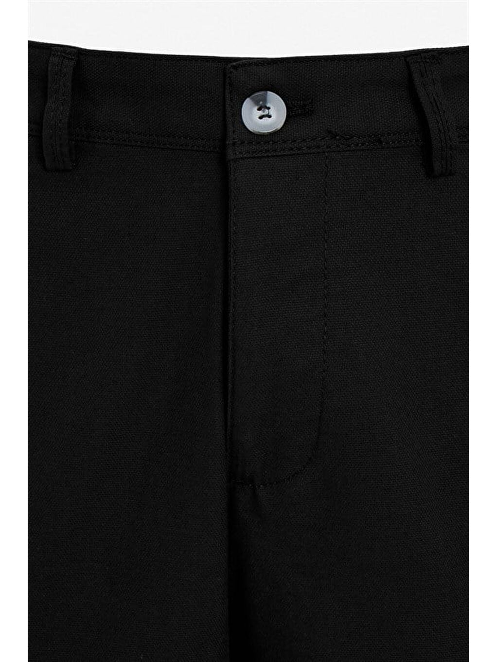 Siyah Regular Casual Pantolon-1