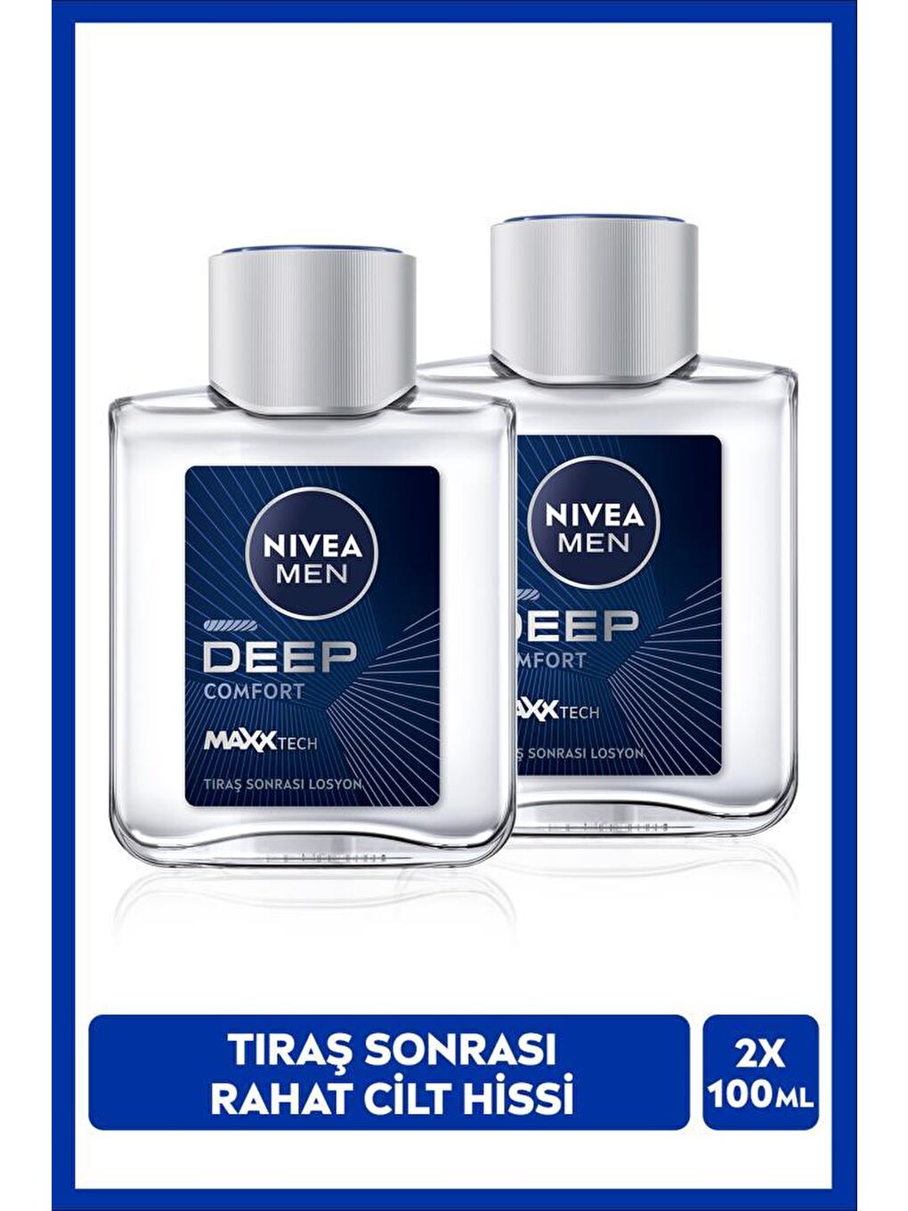 MEN Erkek Tıraş Sonrası Losyon Deep Dimension Comfort 100ml, Erkeksi Koku, Tahriş Karşıtı, X2 Adet