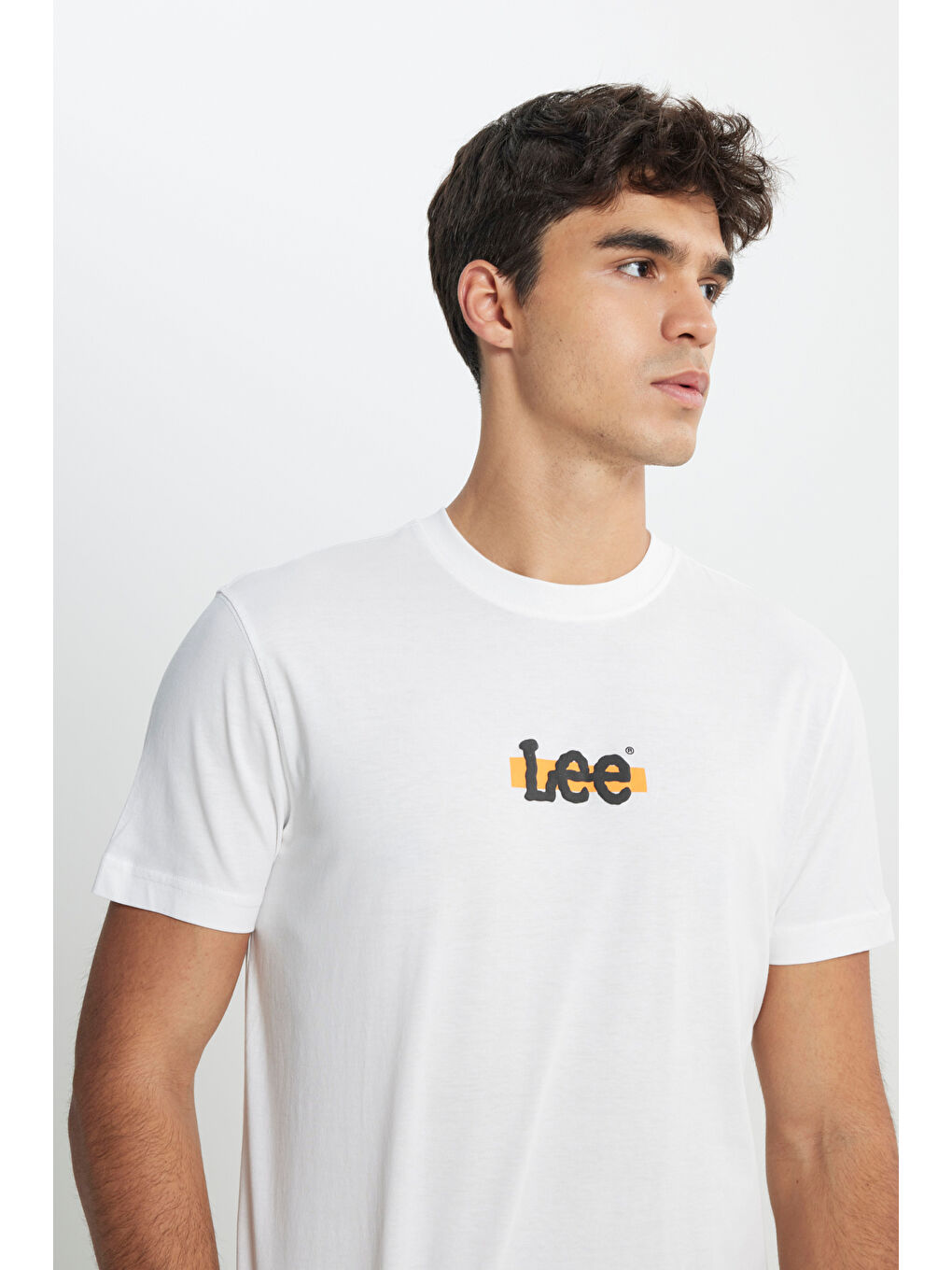 Regular Fit Normal Kesim Bisiklet Yaka %100 Pamuk Beyaz Tişört-2