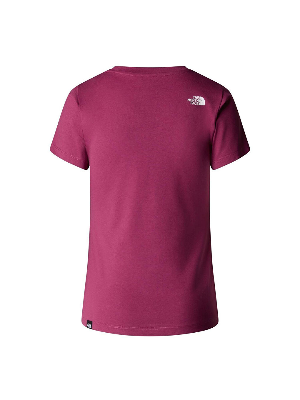 Simple Dome Slim Kadın Mor Yuvarlak Yaka Tişört-1