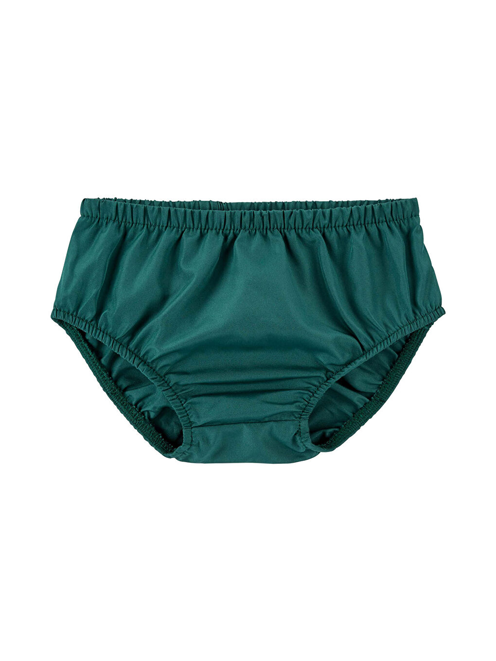 Yeşil Kız Bebek Elbise Desenli-2