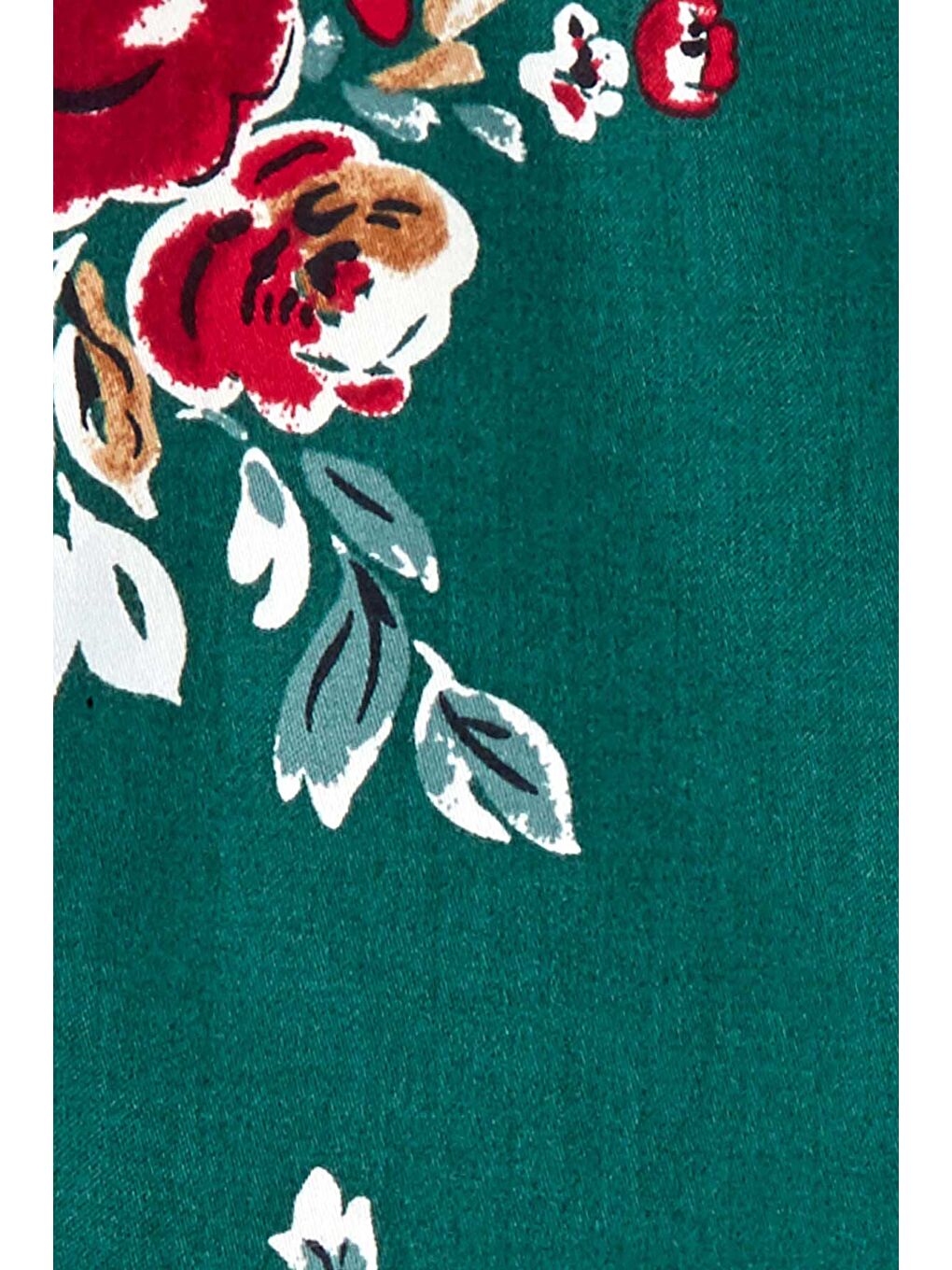 Yeşil Kız Bebek Elbise Desenli-3