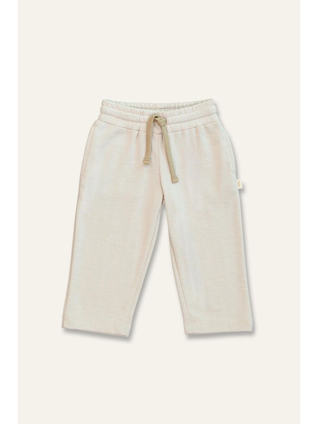 Erkek Çocuk Cepli Örme Pantolon - Bej