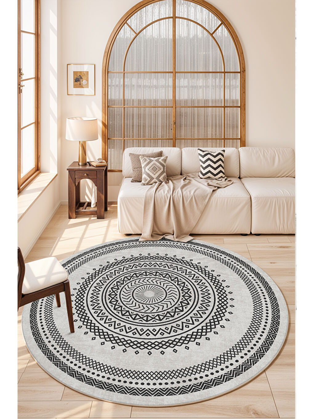 Gri Dekoratif Soft Modern Kaymaz Yıkanabilir Salon Halısı Mutfak Halısı Koridor Halısı Yolluk-2