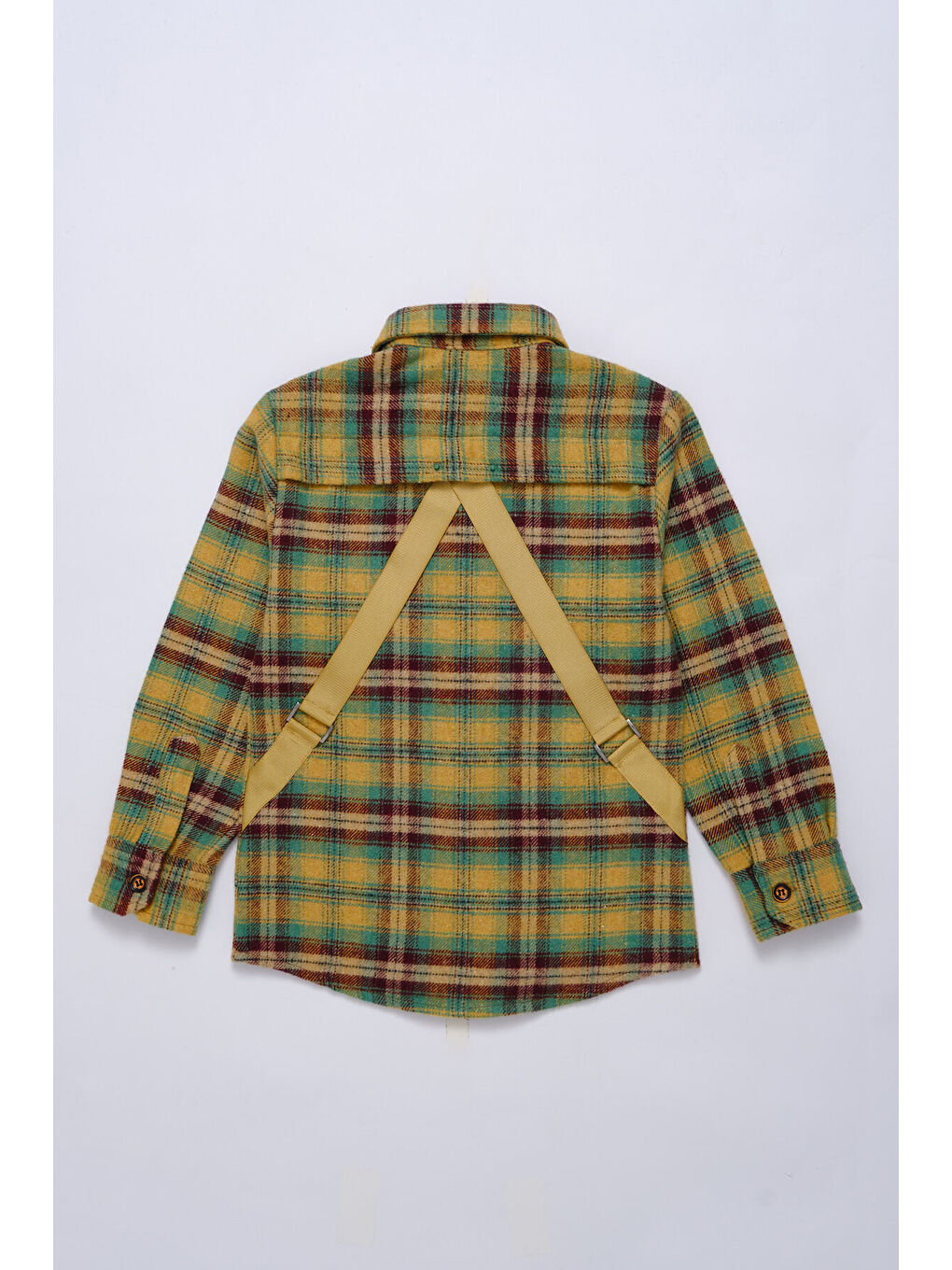 Erkek Çocuk Sarı Oduncu Gömlek-1