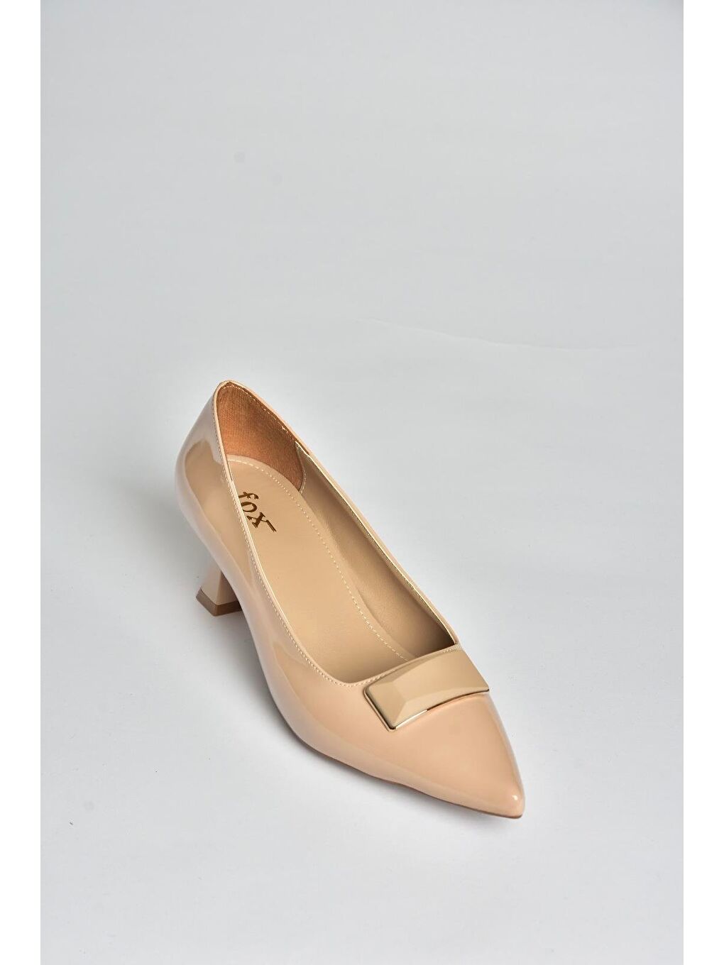 Bej Ten Kadın Topuklu Ayakkabı V250521108-1