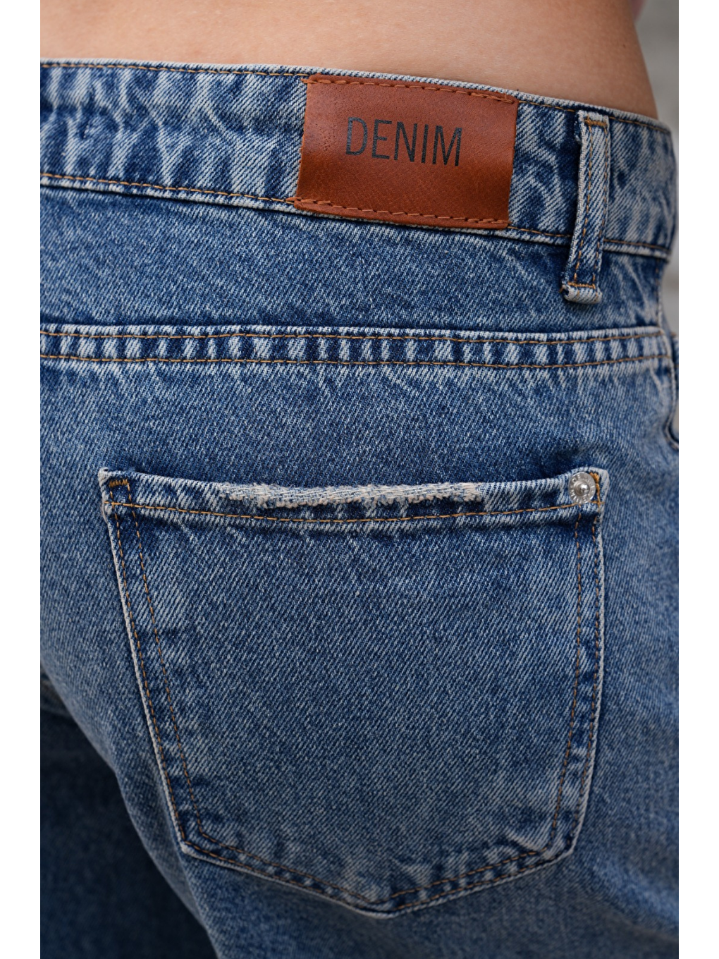 Miami Lacivert Straight Wide Kadın Jean-6