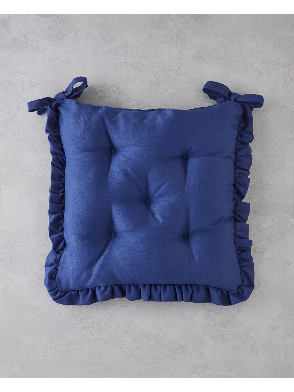 Soft Cozy Sandalye Minderi 40x40 cm Lacivert