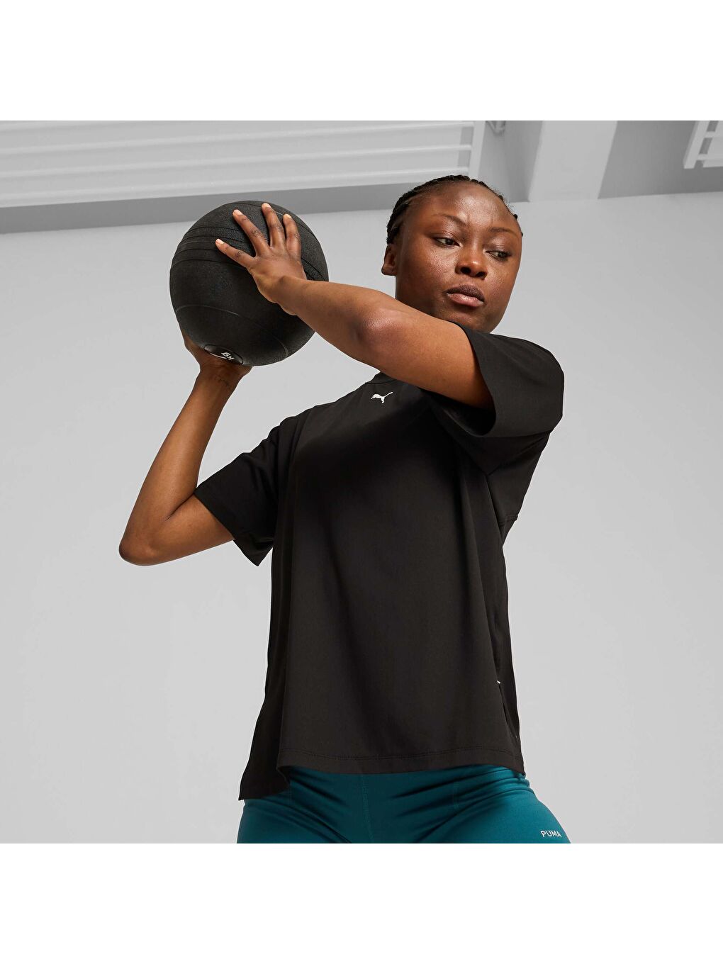 Siyah CLOUDSPUN Kadın Tişört-4